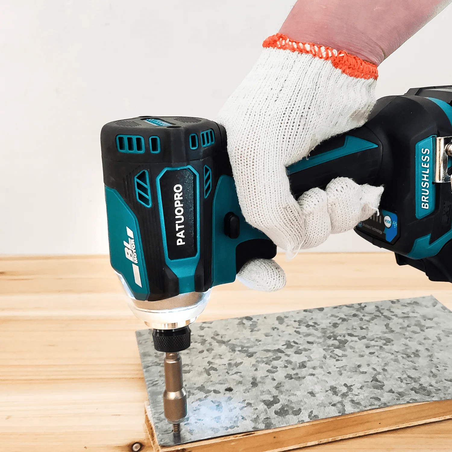 Imagem -05 - Chave de Fenda Elétrica sem Fio Brushless Electric Impact Driver Chave Broca Recarregável Bateria Makita 18v 220n.m