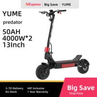 YUME PREDATOR E-Scooter 8000W-72V50AH Dual Motor Electric Scooter Maximum Speed 110KM/H Maximum Range 180KM 13 Inch Tyre Esooter