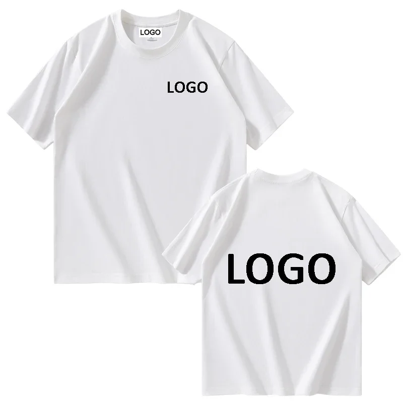 

Customized Printed Men Women Cotton T-shirts Loose Casual Clothing Fashion Customized Size Tag Short Sleeve Tshirt Camiseta