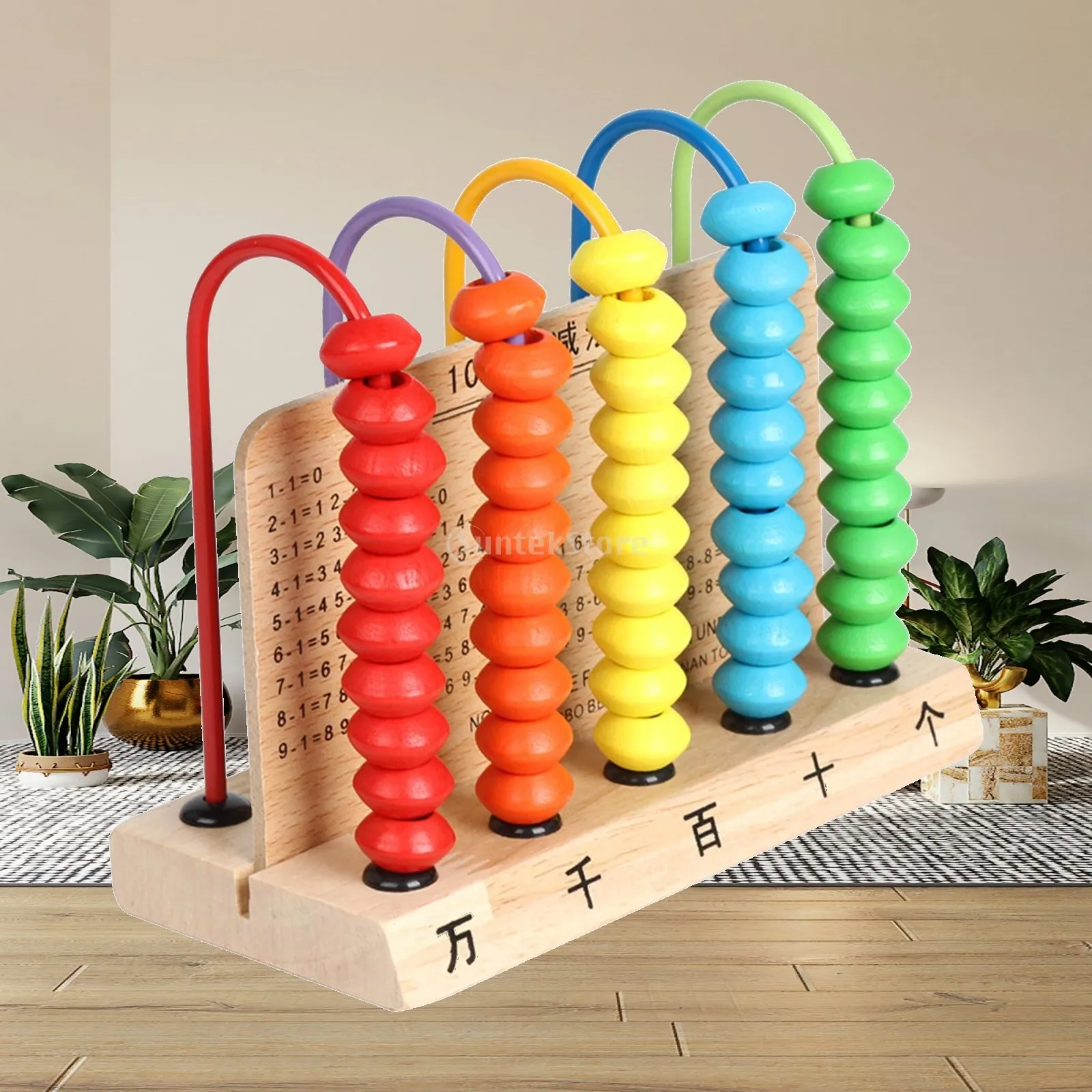 Classic Wooden Educational Counting Toy Wooden for Preschool Kids Toddlers