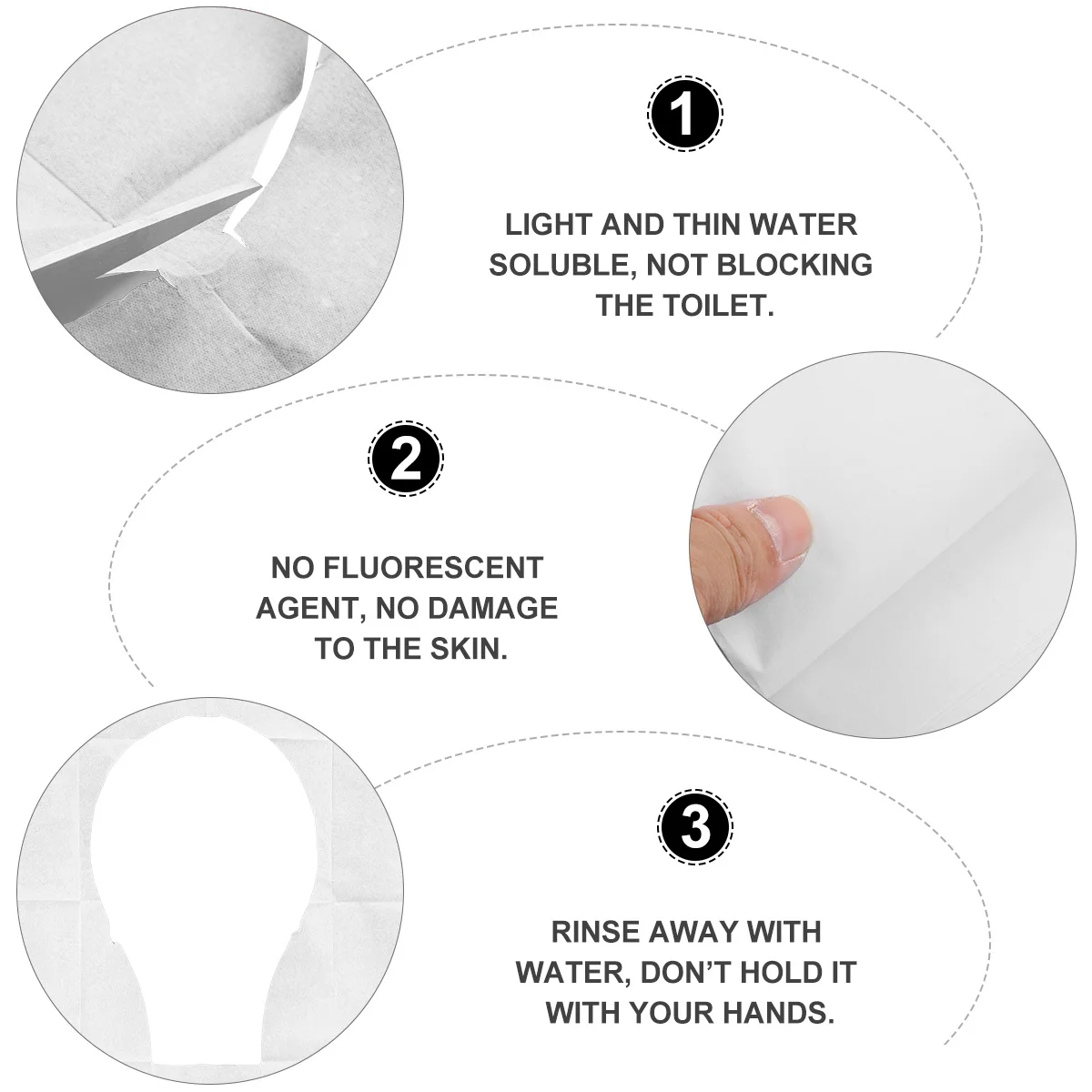 

60Pcs Disposable Toilet Cover Moistureproof Premium Nonwoven Material Individually Packaged for Travel Camping Outing