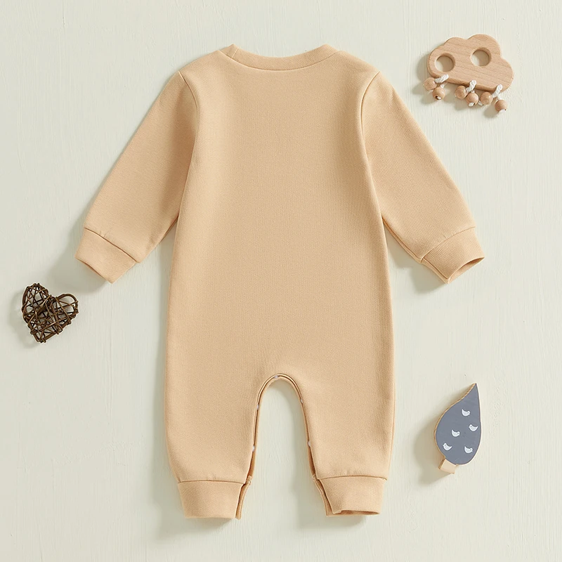 

Cute Infant Unisex Jumpsuit with Fun Skateboarding Duck Design and Cozy Long Sleeves for Autumn Season Comfort