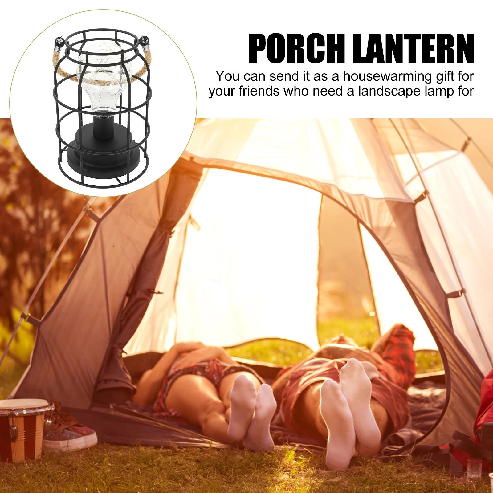 

Hanging Outdoor Lantern Solar Powered Christmas Lighted Lamp Ornament for Yard Porch Landscape Decoration Bright Festive Glow