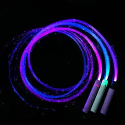 RGB LED Fiber Optic Whip 360° Swivel Super Bright Light Up Multicolor Rave Toy EDM Pixel Flow Lace Dance Glowing Sparkle whips