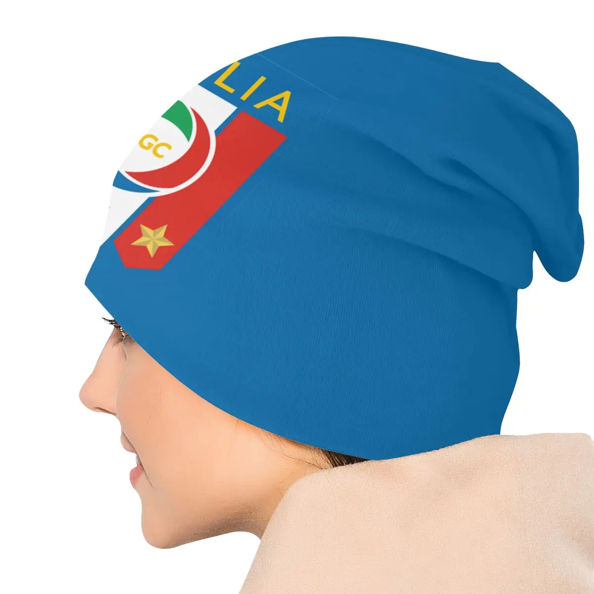 Custom Unisex Bonnet Warm Knitting Hat Italian Stars Football Legends Figc Cool Skullies Beanies Caps Adult Italia Soccer Hats