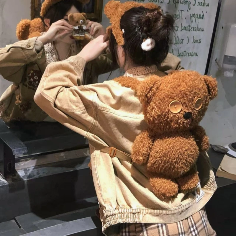 Pluszowe Minionki z serii TiM Bear, uroczy plecak z kreskówki, wypchana lalka, kreatywny prezent dla dzieci, plecak dla dziewczynek, figurki.