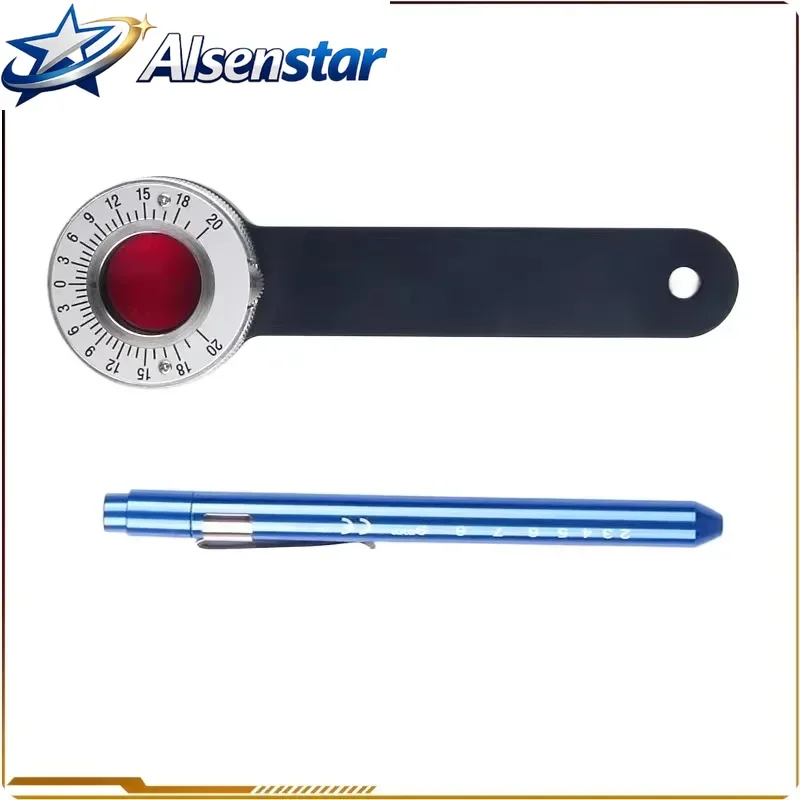 Portable Recessive Strabismus Detector Maddox Phoria Rotating Prism Strabismus Stereoscopic Eye Position Measure Tool Tester
