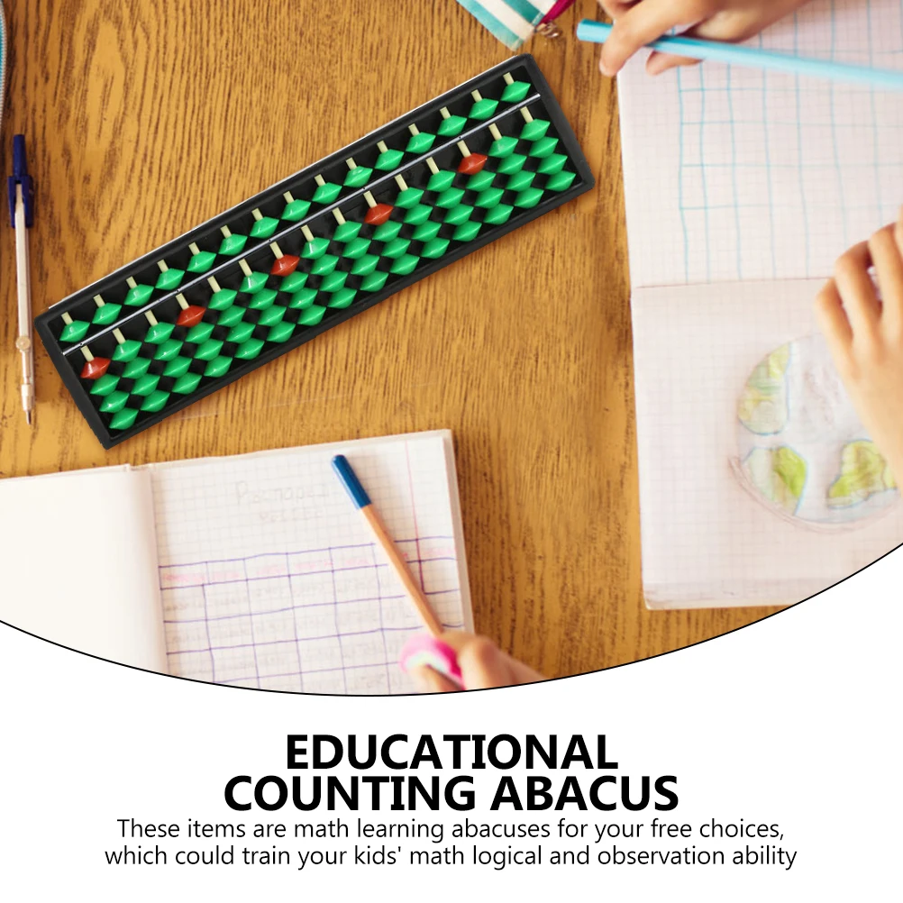 

2 Pcs Abacus Mental Arithmetic Traditional Counting Plastic Portable Mini Small Abacuses Kids Toy Children Lightweight