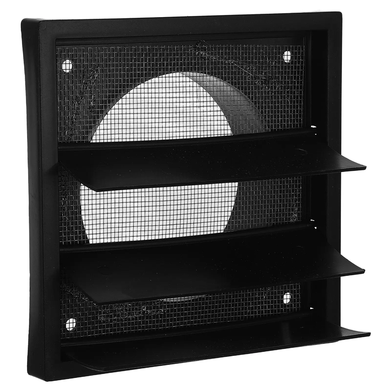 Plastic ABS Square Louver Vent Cover for Wall 3.94 Vent Opening 5.51 Ac Exhaust Ventilation Grille Attic Ventilation