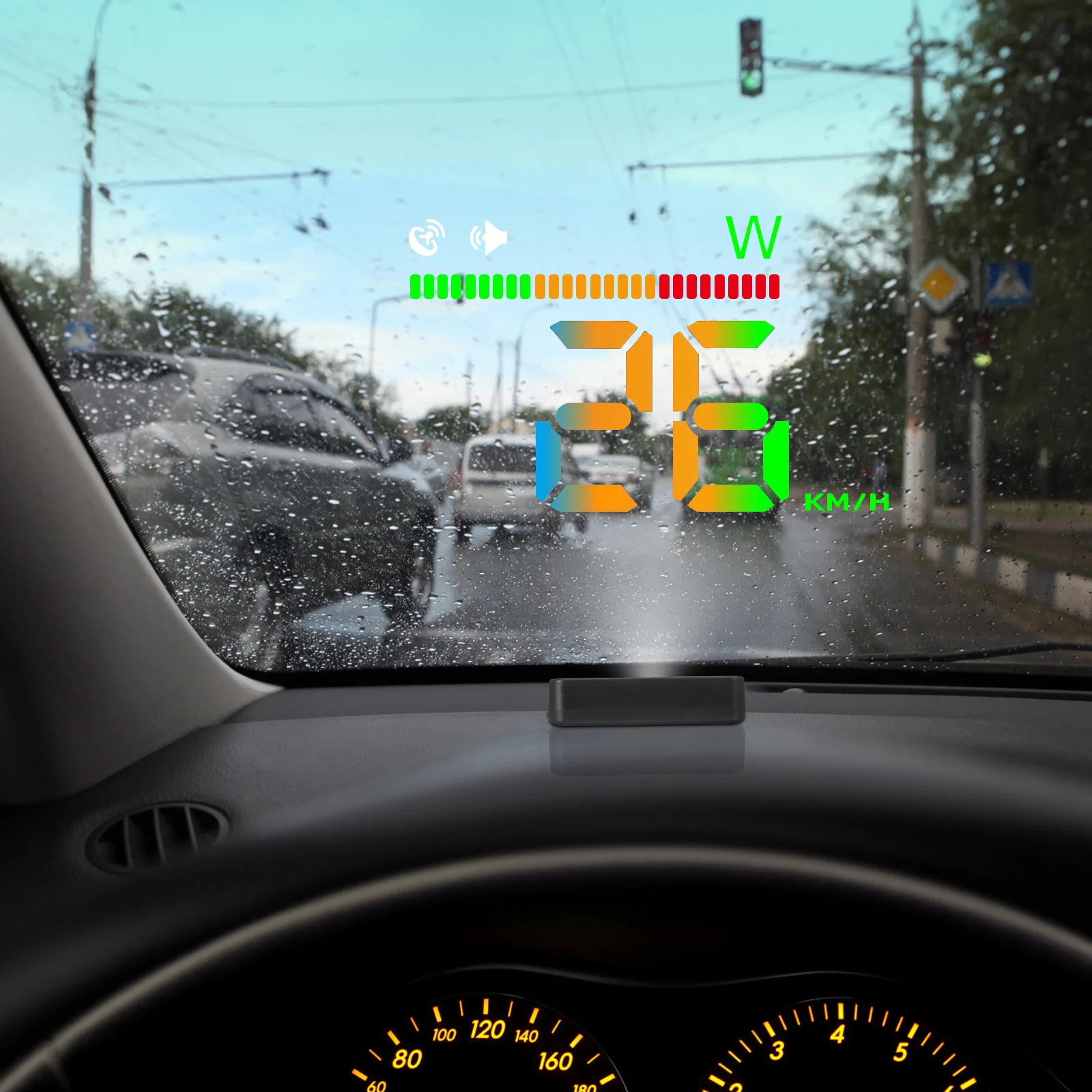 

Auto Hud Display Car Speedometer Smart Windshield Speed Alerts Easy Installation Compatible Most Cars Car Hud Display