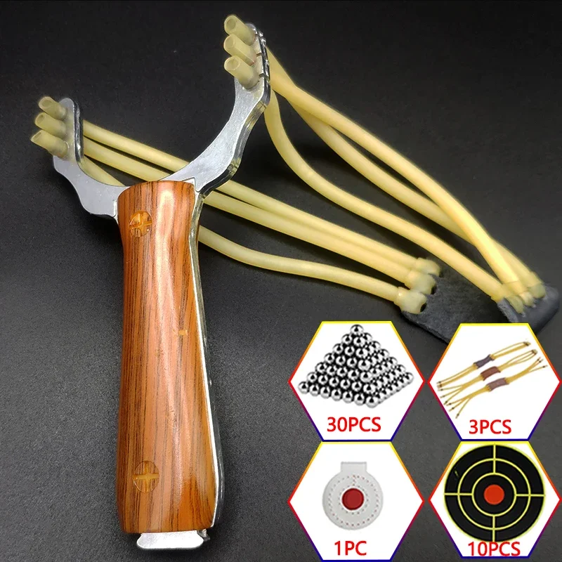 

Powerful Hunting Slingshot Outdoor Alloy Shooting Sling Shot Professional Outdoor High Precision Sling Catapult ToolsTirachinas