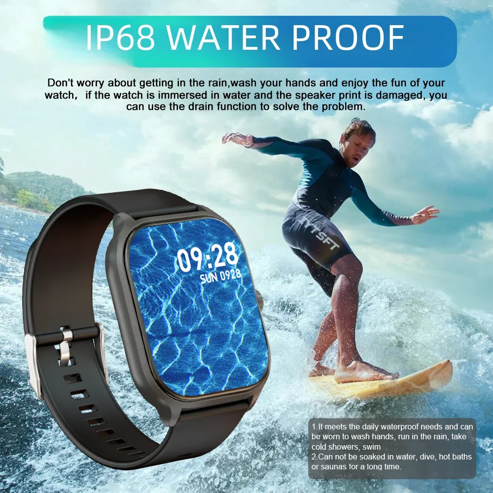 X8 Smartwatch Fitness Tracker avvisi modalità Multi-Sport IP68 impermeabile Smartwatch HD da 2.01 pollici Android IOS uomo donna