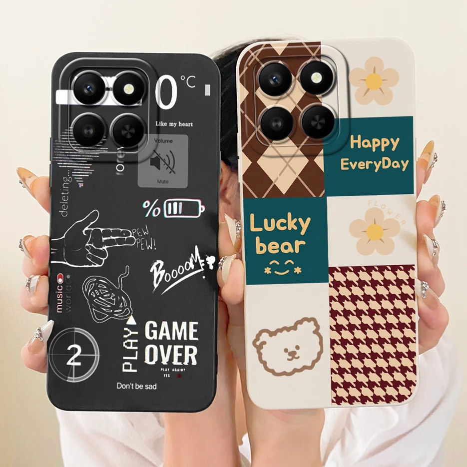 ل الشرف 400 الذكية 5G حالة LGN-NX1 الفاخرة عباد الشمس ريشة رسمت غطاء لينة حافظة هاتف من البولي يوريثان ل الشرف X7d 4G HonorX7d 5G أكياس #5