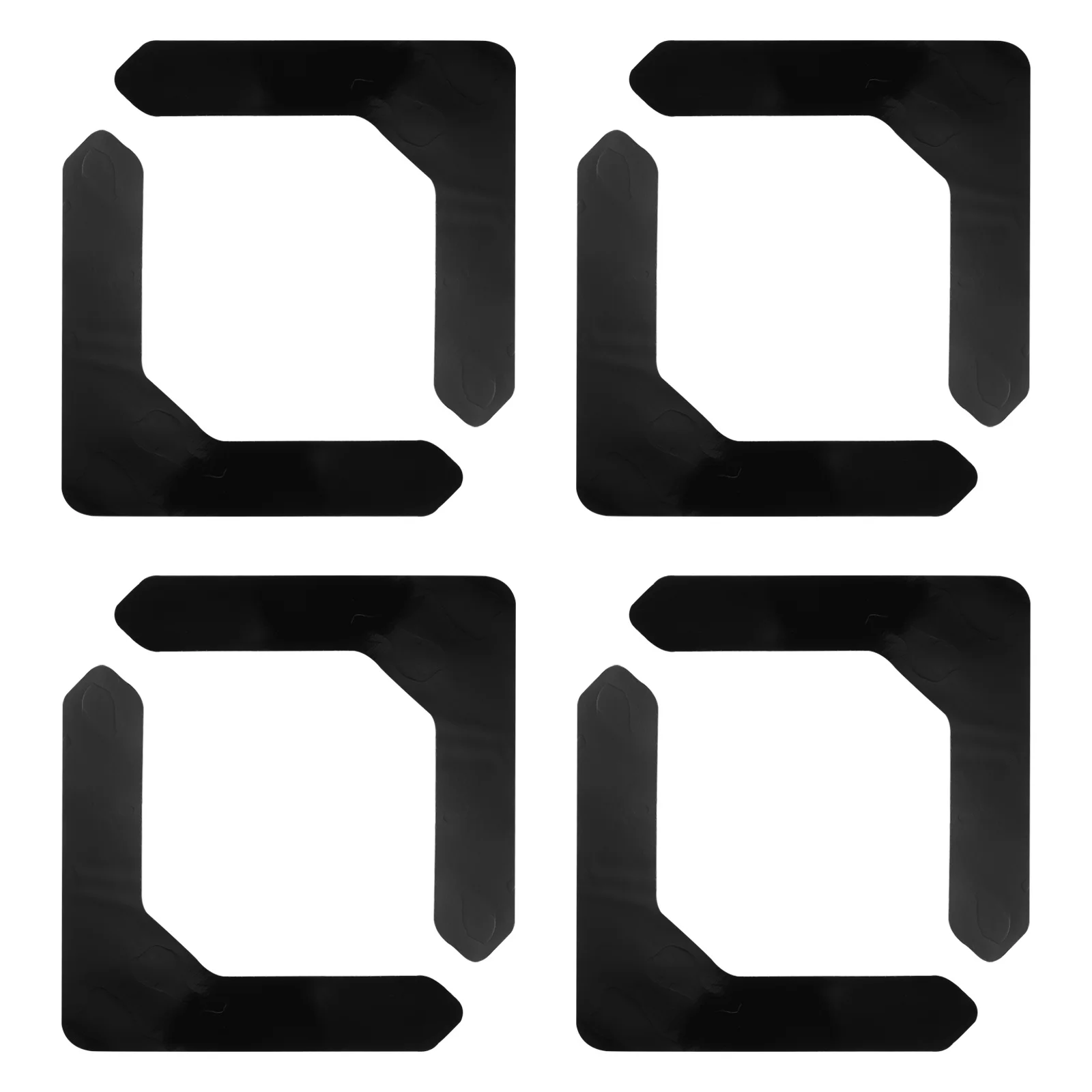 8 adesivi per tappeti antiscivolo, tappetini neri antiarricciatura, adesivi di fissaggio antiscivolo per la sicurezza dell'home office