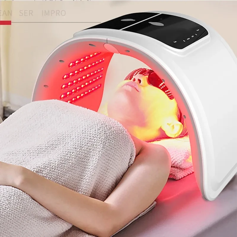 New LED Face Mask Equipment Spectrometer Colorful Dynamic Red Light PDT Photon Rejuvenation Mask Beauty Instrument Skin Care