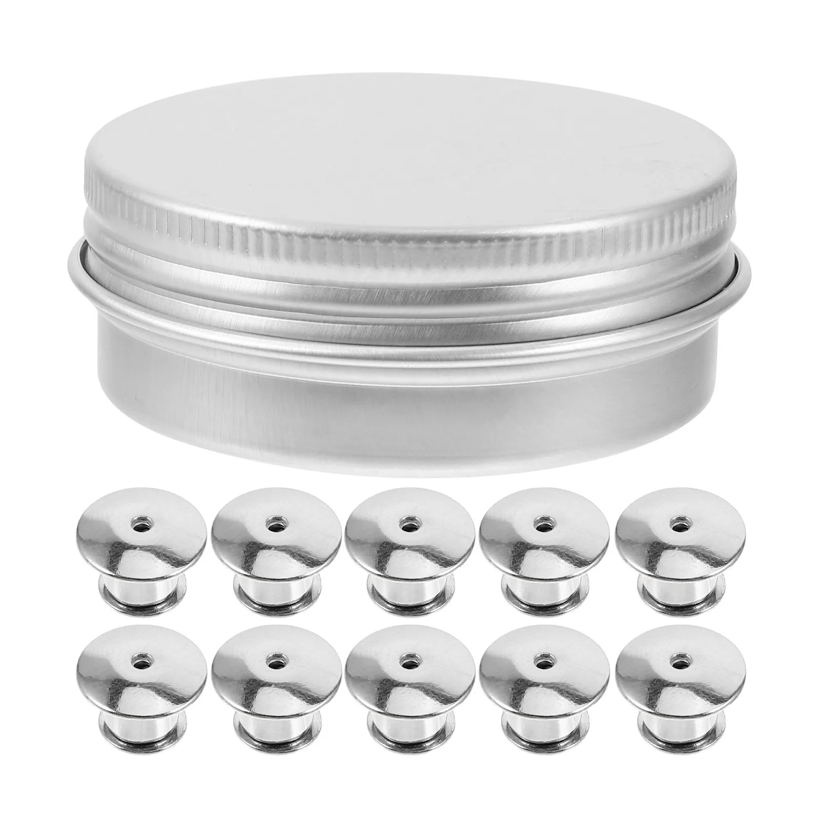 

30Pcs Metal Clutch Pin Backs for Enamel Pins Lapel Pins Tie Tacks Brooches Jewelry Making DIY Crafts Locking Pin Backs