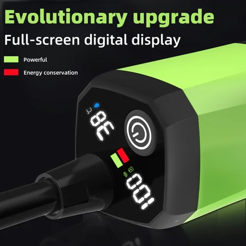 Imagen 2 del producto Dispositivo de ducha eléctrica portátil al aire libre, ducha de camping, pantalla digital completa de larga duración para la construcción, camping y uso doméstico