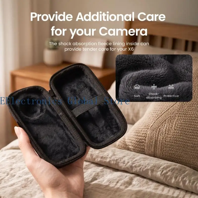 462B Soft-Lined Action Camera Storage Case with Full-Coverage Form
