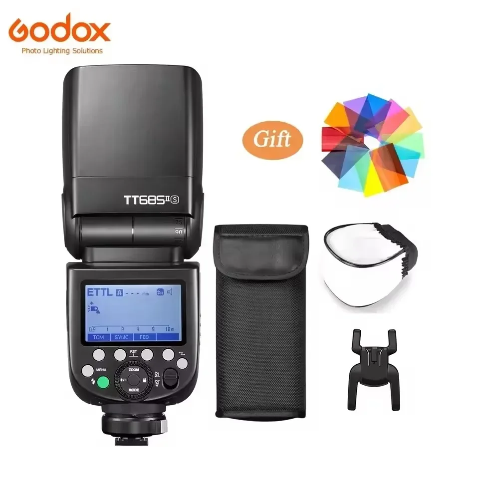

TT685II TTL HSS Camera Flash TT685IIC TT685IIN TT685IIS Built-in 2.4G Wireless X System for Canon Nikon Sony Fuji Olympus