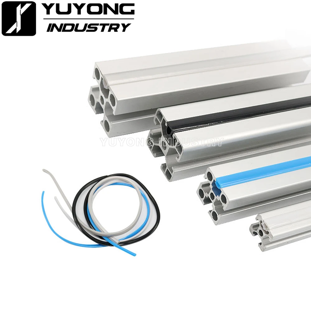 10 meter 20 series 6mm flat seal for 2020 aluminum profile soft Slot Cover/Holder CNC C-Beam machine 3D printer