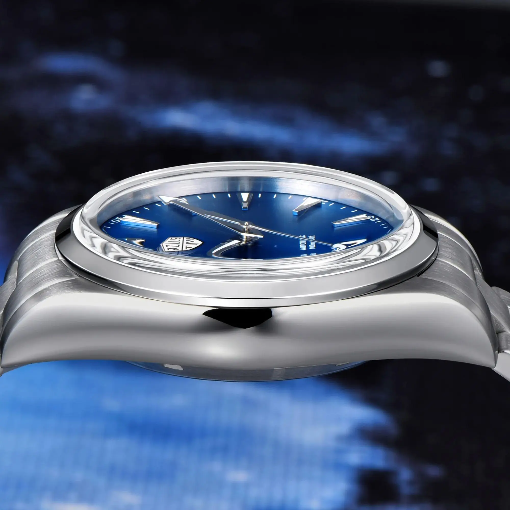 ساعات رولستيمي الرجالية الفاخرة AR الياقوت الكريستال ساعة أوتوماتيكية للرجال 100 متر مقاوم للماء اليابان NH35A ساعة اليد الميكانيكية الرجال