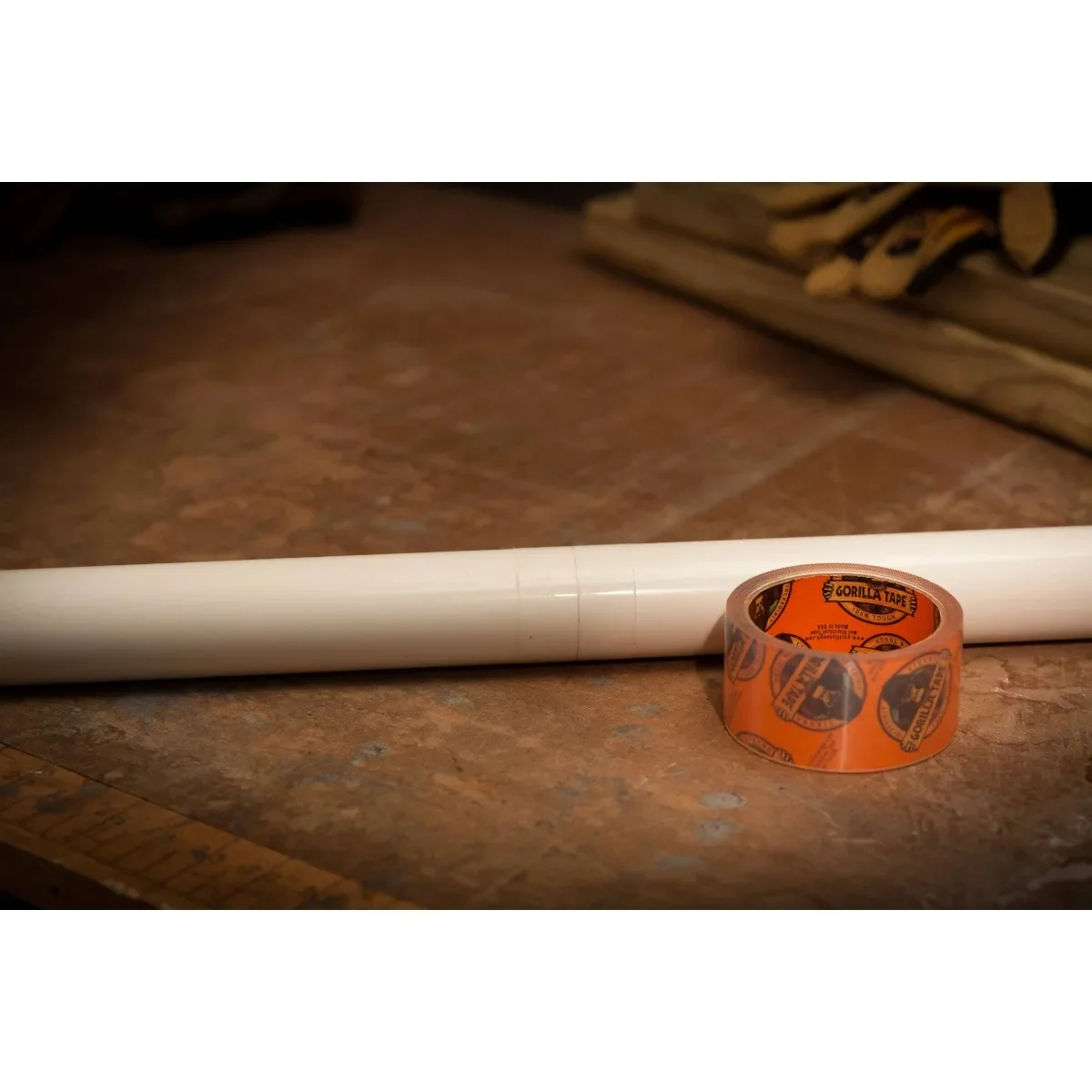 (4 عبوات) شريط شفاف، 1.88 بوصة × 18 ياردة - مقاوم للطقس للمشروعات والإصلاحات الداخلية أو الخارجية #6