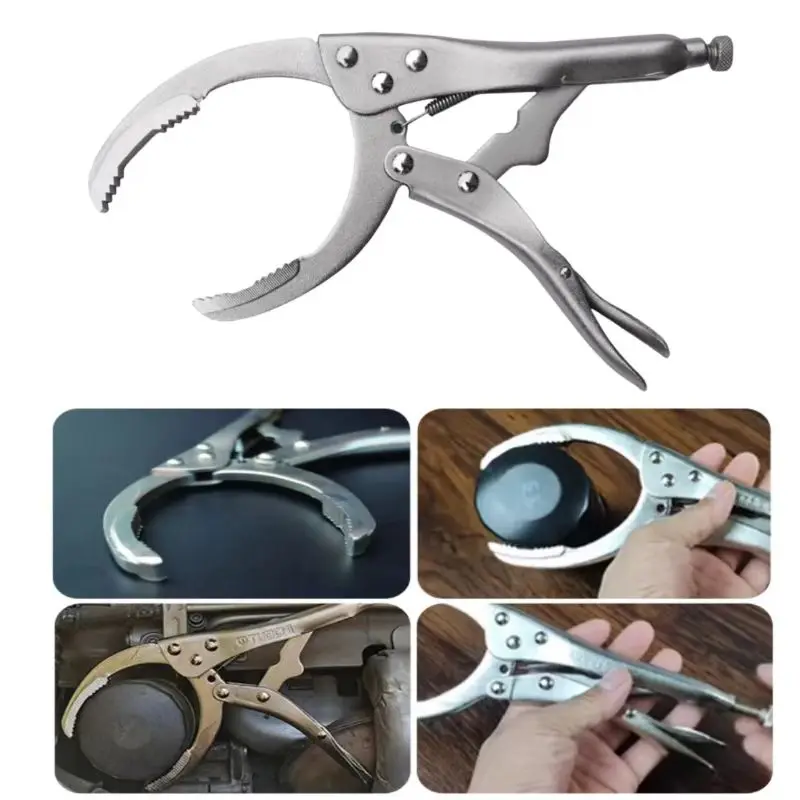 

Clamp Filter Wrench Oil Grid Wrench Oil Change Adjustable Multi-Function Engine Oil Filter Wrench Car Disassembly Tool Repair