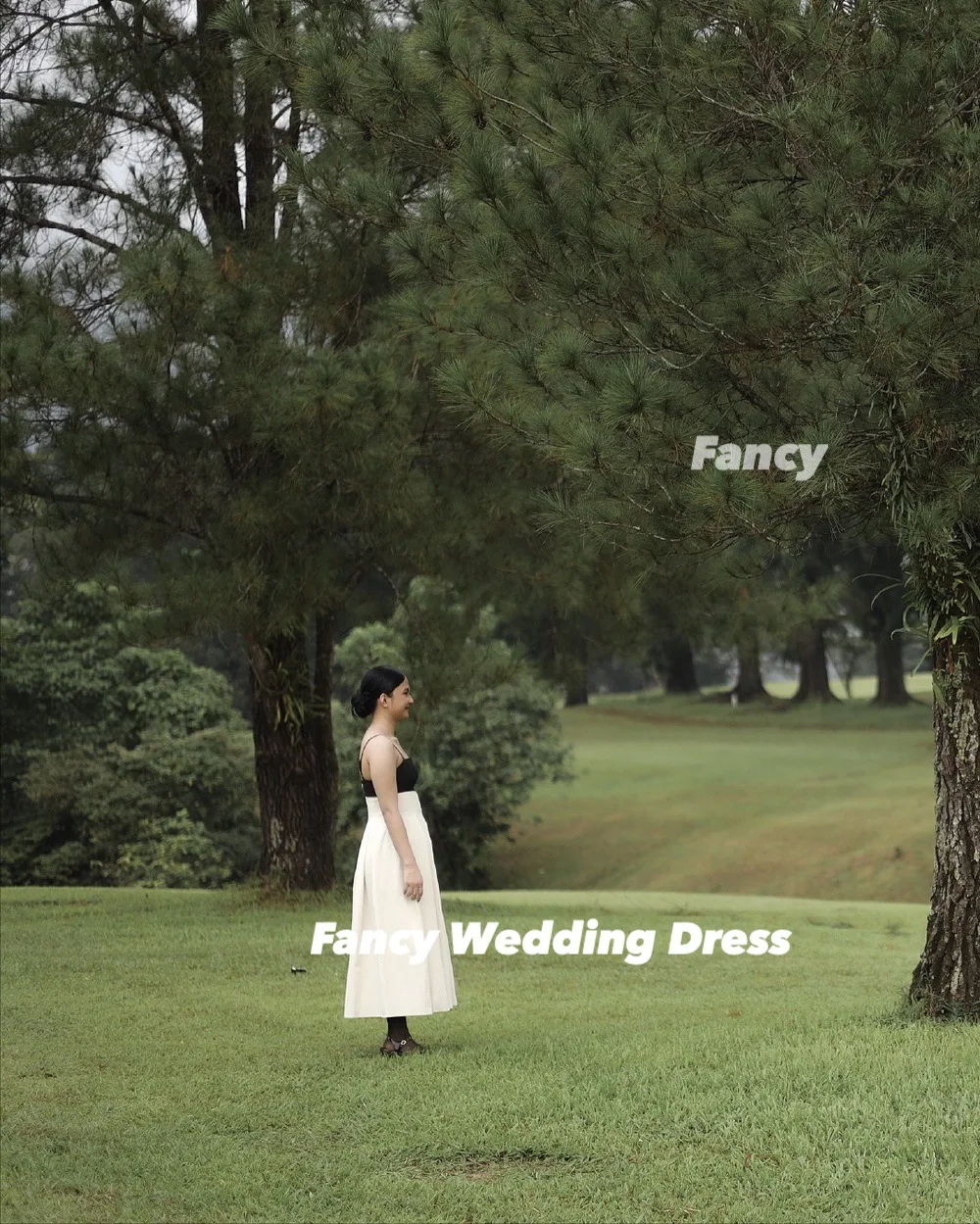 화려한 특별한 흰색과 검은색 임산부 웨딩드레스 한국 사진 촬영 A라인 민소매 이브닝 드레스 백 코르셋 맞춤 제작