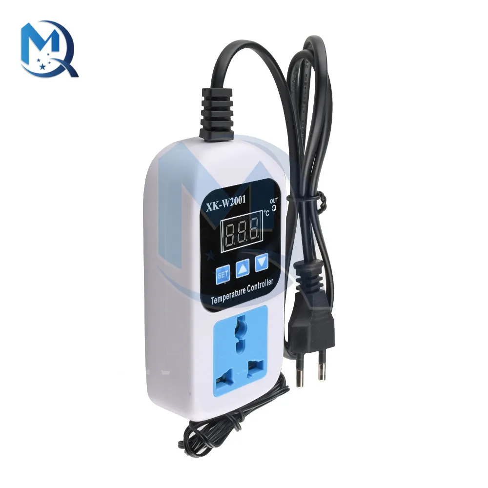 Digital LED Thermometer Temperature Controller Thermostat Incubator Control Microcomputer Delay start With Probe 110-220V 1500W