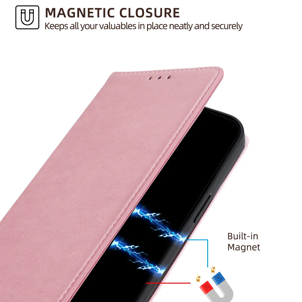 Leather Wallet Cases For Samsung s26 S25 FE S24 Plus S23 Ultra S22 S21 S20 Soft TPU Shockproof SE Luxury Flip Cover Card Slots