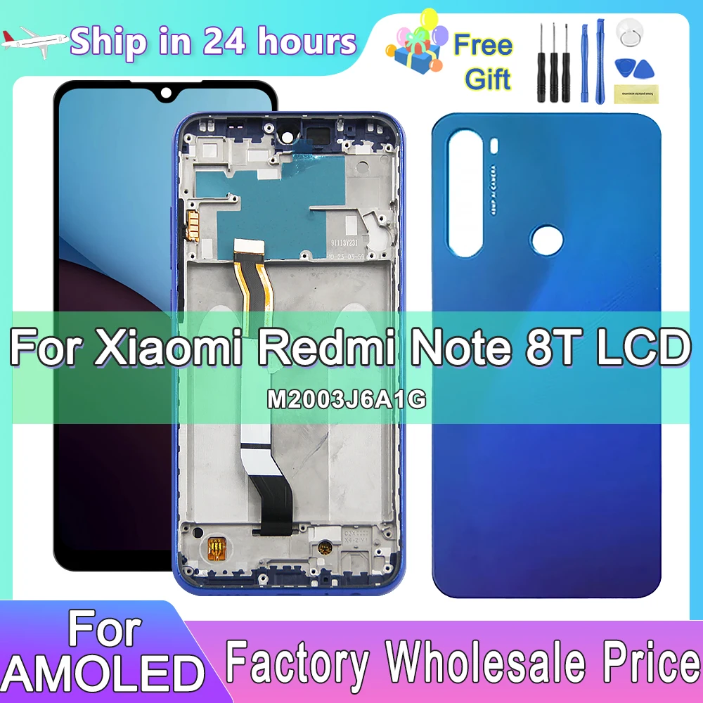 

6.3" Screen For Xiaomi Redmi Note 8T M1908C3XG LCD Display Touch Screen Digitizer Assembly for Redmi Note 8 LCD Display