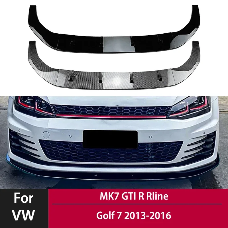 Car Front Bumper Spoiler Lip Lower Guard Plate Splitter Board Blade Diffuser for VW Golf 7 MK7 GTI R Rline 2013-2016 Auto Parts