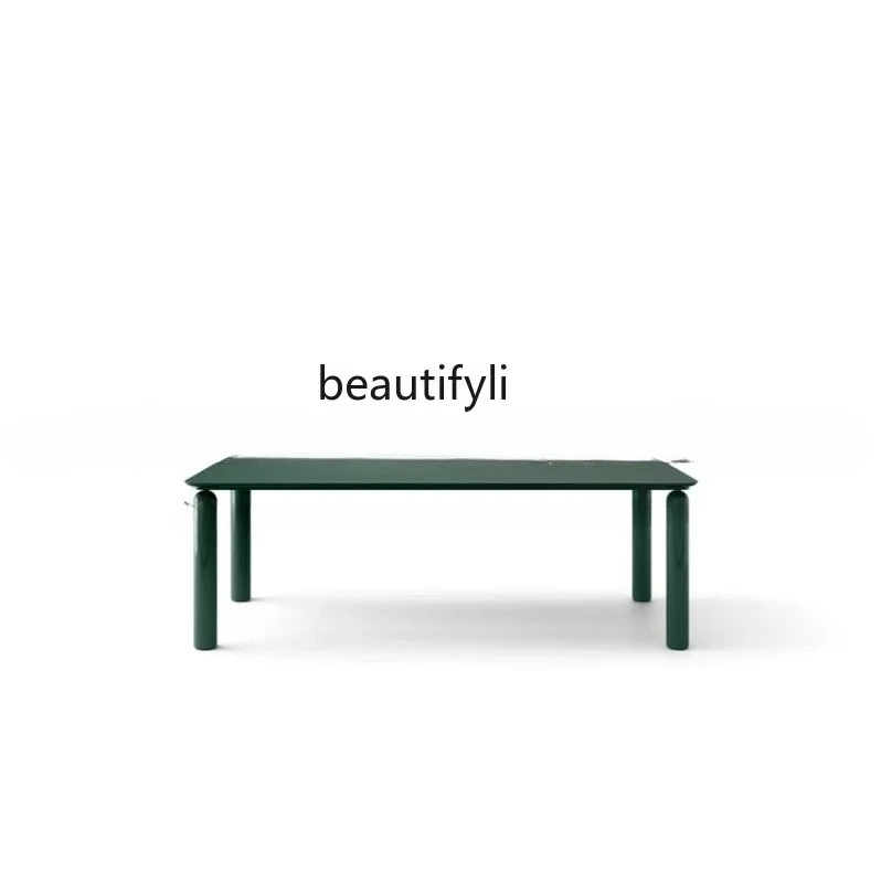 

Italian minimalist glass, modern minimalist size apartment living room rectangular dining table