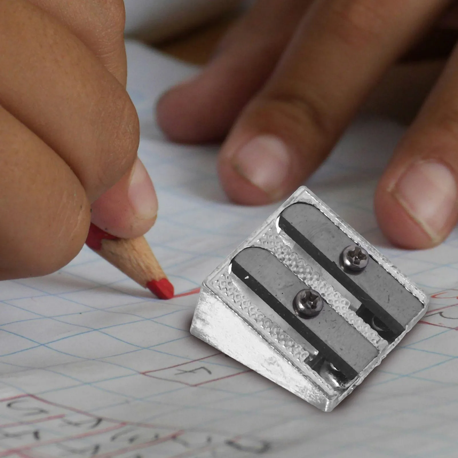 

12 Pcs Aluminum Alloy Pencil Sharpener Pencils Sharpner Sharper Handheld Sharpenerr Student
