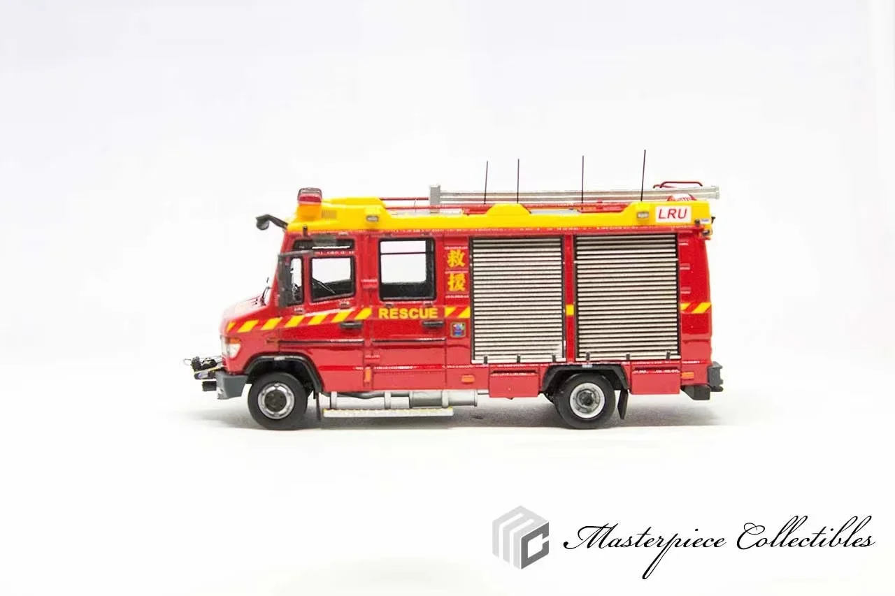 Masterpiece Collectibles 1/76 Hong Kong thin grab fire truck resin car model decoration gift