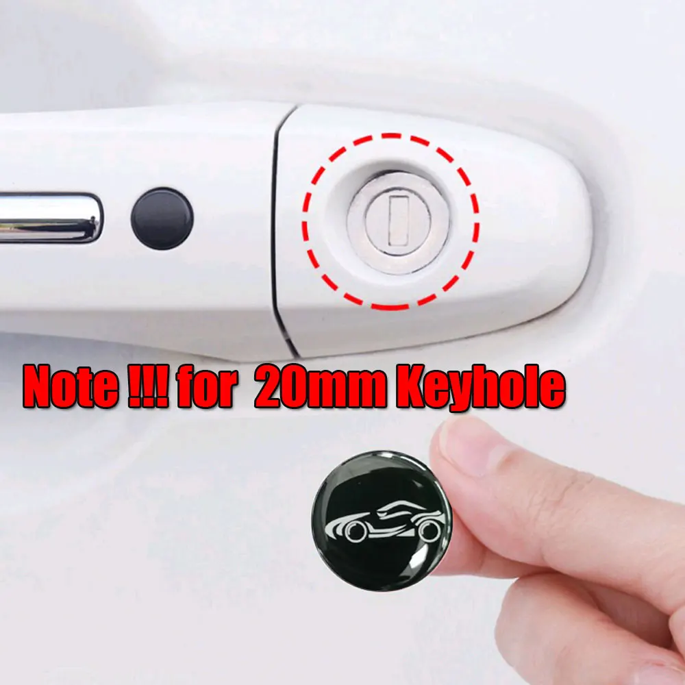 4Pcs 20mm Car Lock Protection Stickers Car Lock Keyhole Stickers Decoration Decal Protection Universal Car Exterior Accessories
