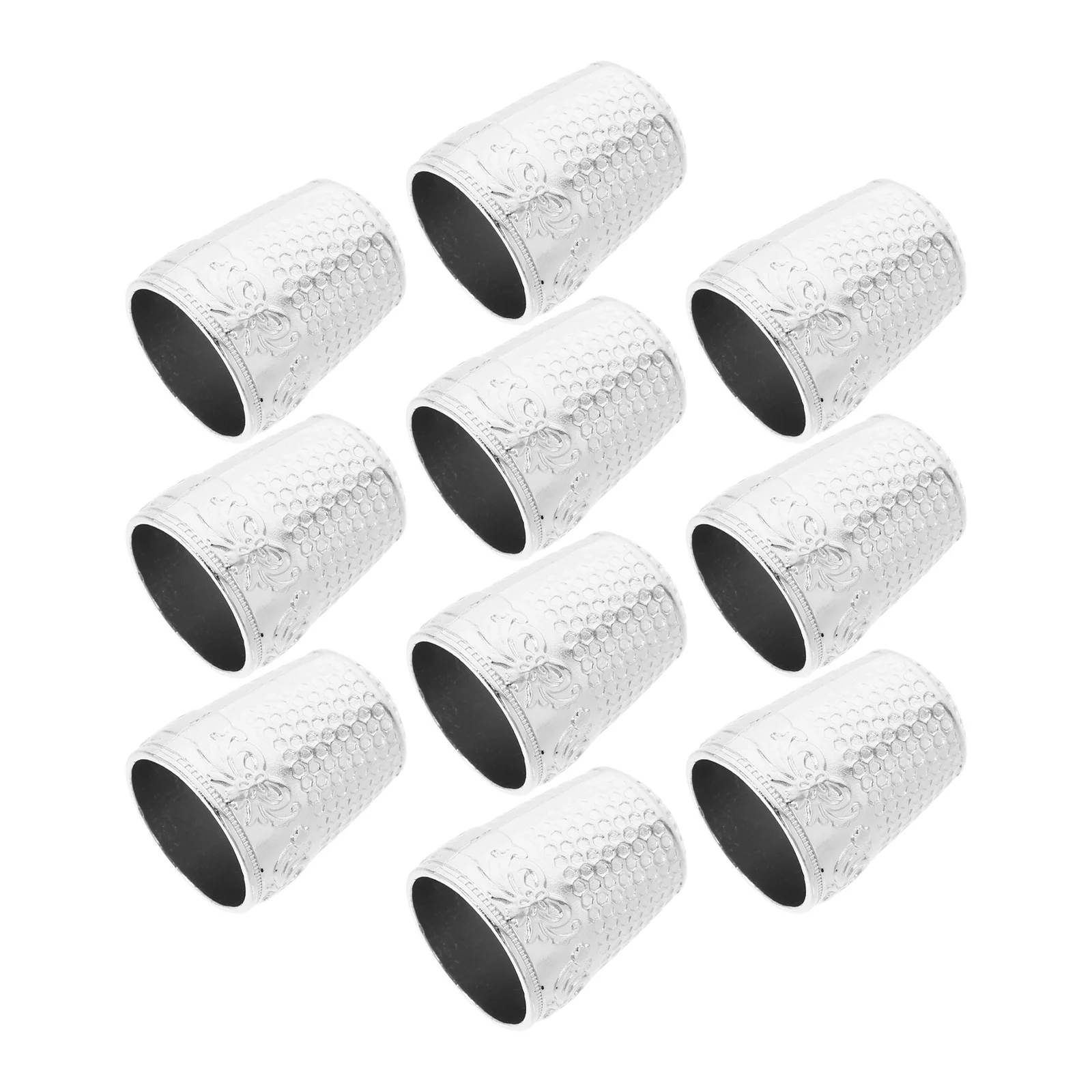 

10pcs Sewing Thimbles Iron Finger Thimbles For Quilting Embroidery Protection Diy Thimble Replacement Sewing Tool Craft Supply