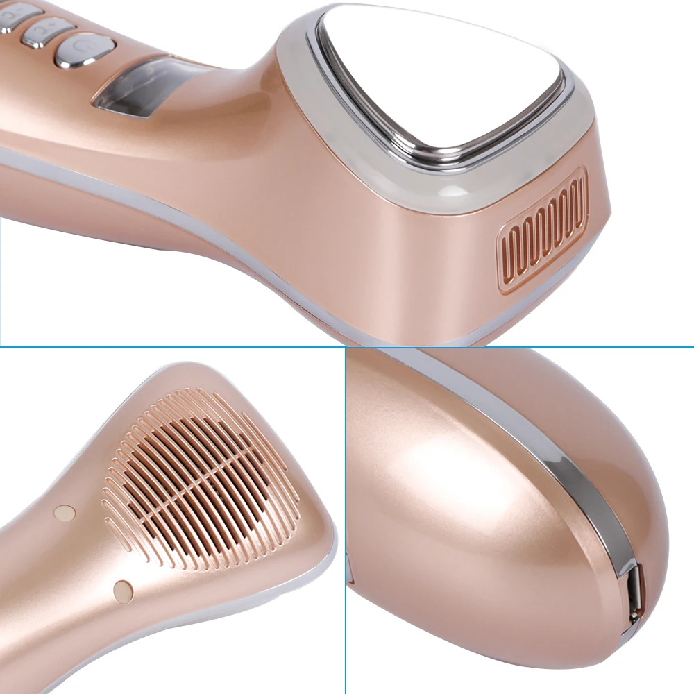 LED Hot Cold Hammer Ultrasonic Cryotherapy Facial Lifting Vibration Massager Face Body Spa Import Export Beauty Salon Machine