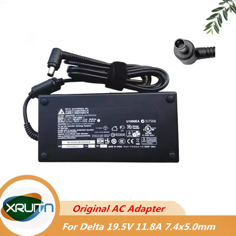 

Оригинальный адаптер переменного тока ADP-230EB T 230 Вт Delta, зарядное устройство для ноутбука ASUS MSI Clevo, игровой источник питания 19,5 В, 11,8 А, 7,4x5,0 мм