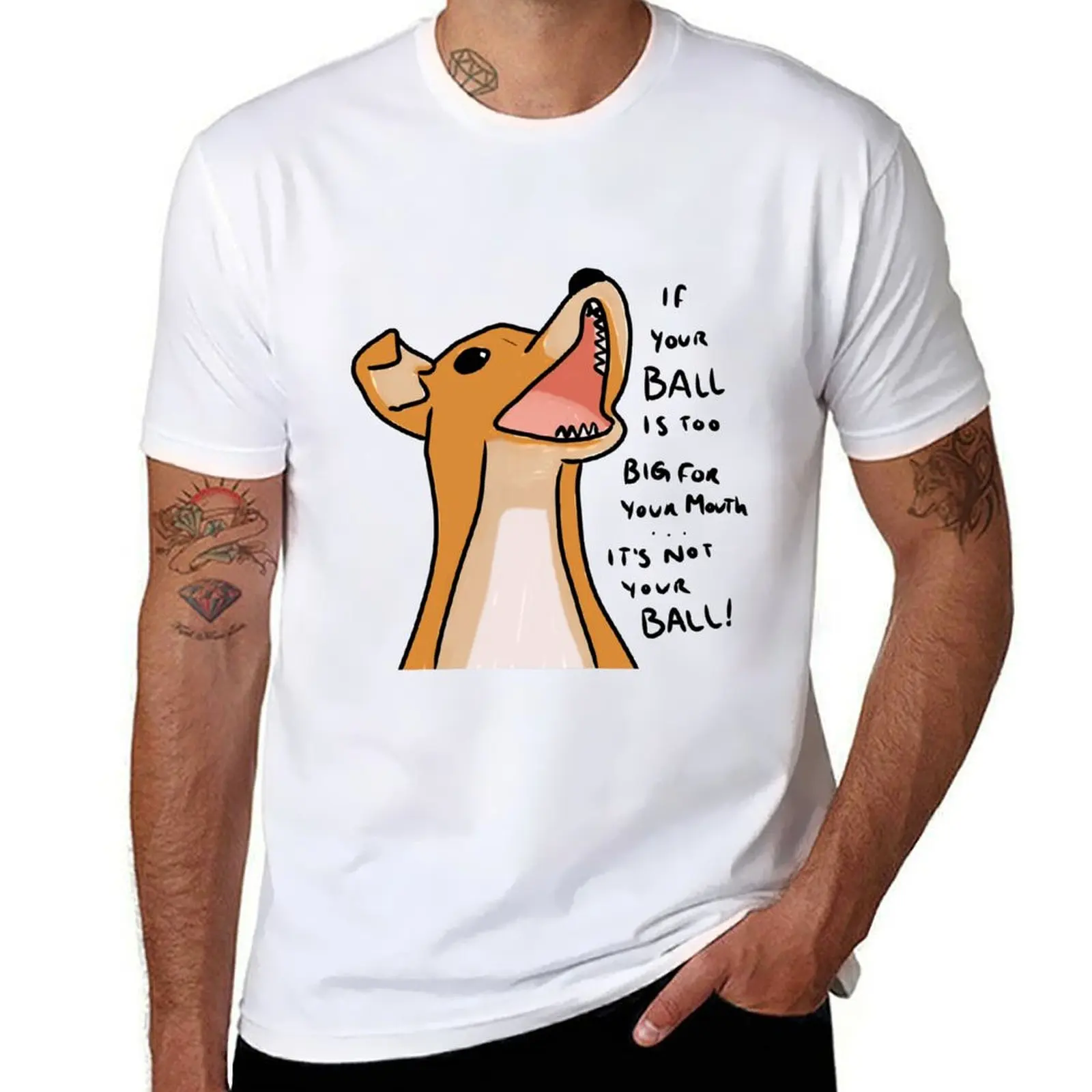 

The Dog of Wisdom T-Shirt cotton t shirts man 100% anime t shirts oversize T-Shirt