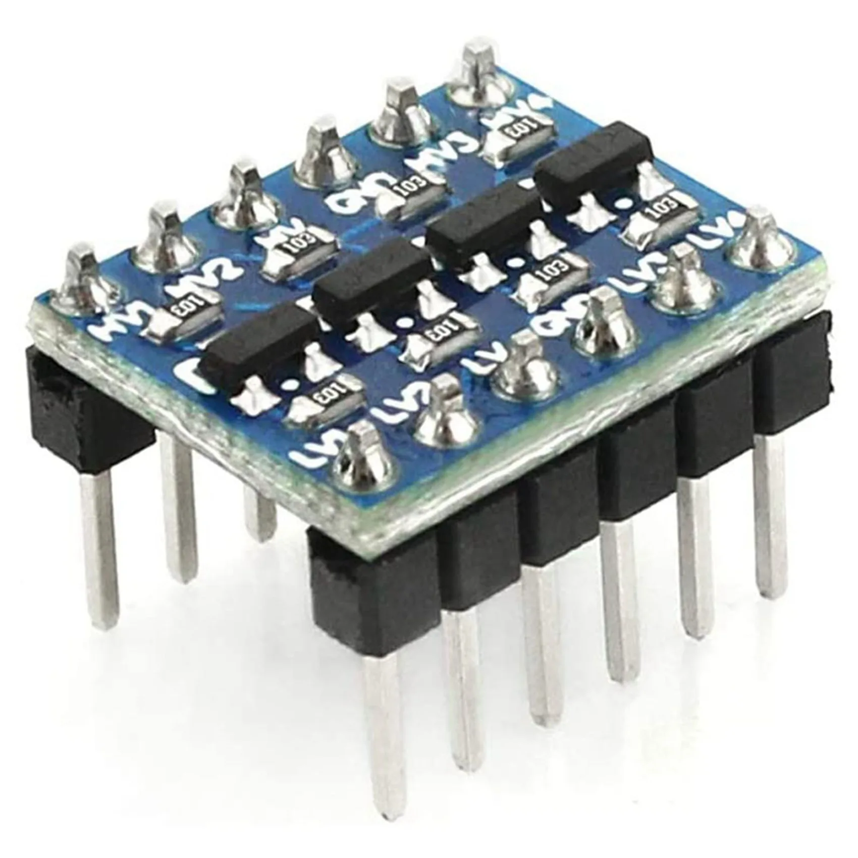 A37T-30Pcs 4 Channel IIC I2C Logic Level Converter Bi-Directional Module 3.3V To 5V Shifter For Arduino (Pack Of 10)