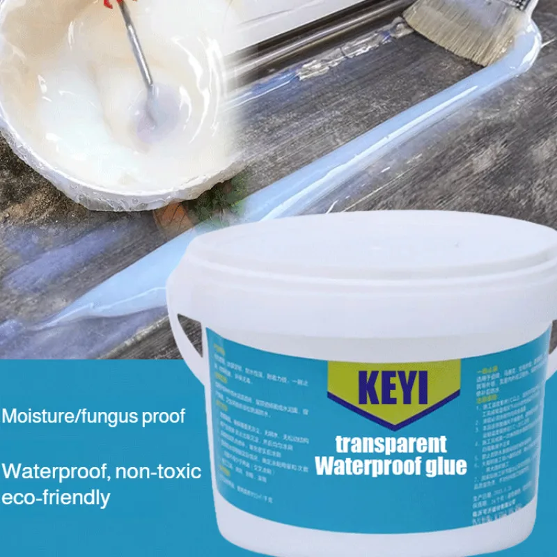 

Большой бочонок, водонепроницаемый клей для ванной комнаты, наружная стена, прозрачный водонепроницаемый клей для туалета, водонепроницаемый материал, специальный ремонт утечек