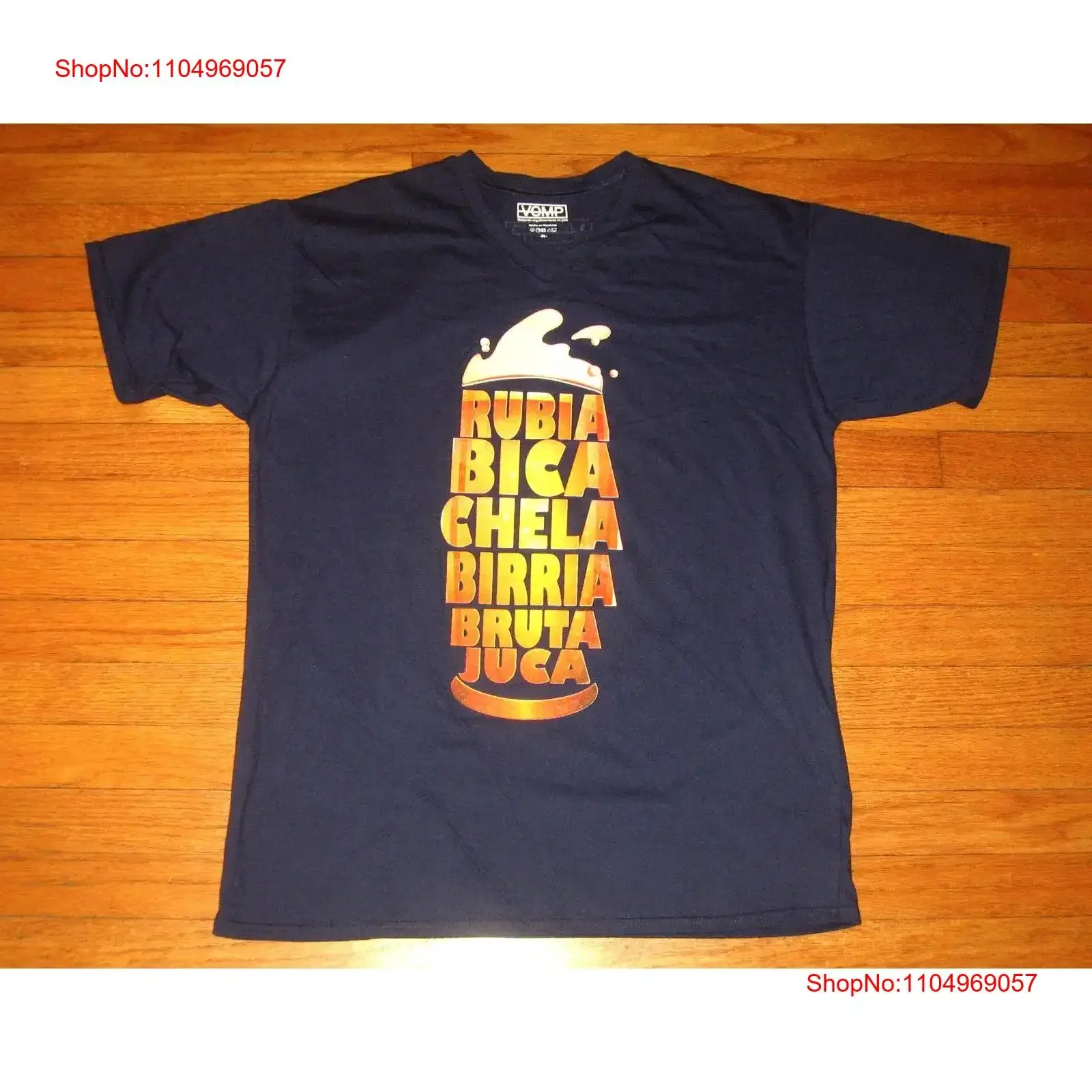 ESPAÑOL para BEER Camiseta XL Azul VOMP para hombre Rubia Bica Chela Birria Bruta NUEVA ropa de diseñador lavada vintage Unisex Estirada