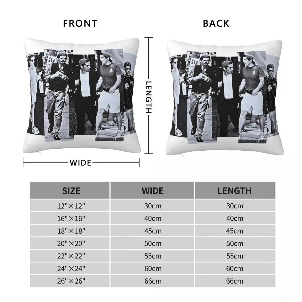 John F. Kennedy Jr. Street Square Pillowcase Polyester Linen Velvet Creative Zip Decor Bed Cushion Case