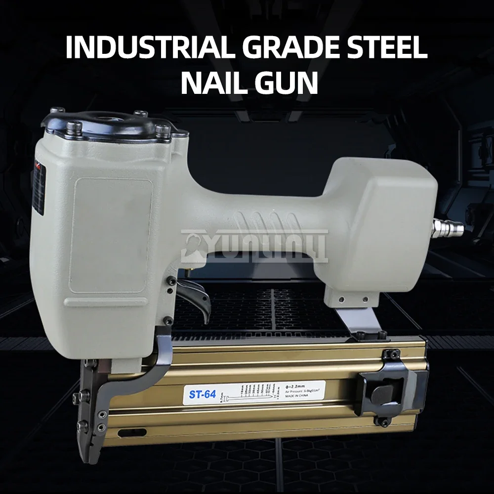 

Pneumatic Nail Gun 18mm-64mm Brad Nailer Air Nails Gun Furniture Nailing Stapler Shooter Framing Nails Gun 2025 NEW