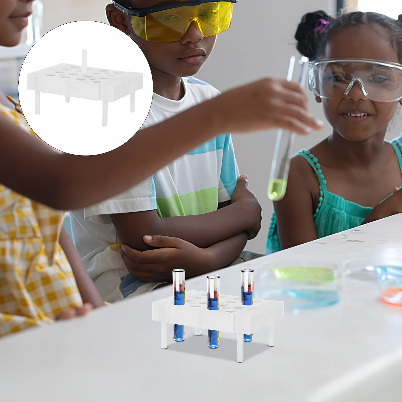 

Plastic Lab Test Tube Rack Tubes Holder Sample Organizer Test Tube Storage Stand Vial Holder Tubes Stand