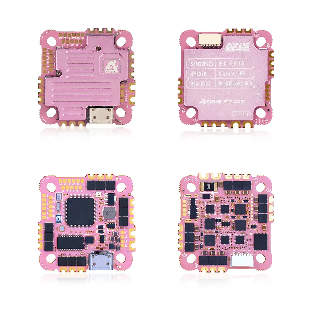 Axisflying Argus F7 AIO F722 40A carcasa de aluminio FPV Control de vuelo para Cinewhoops