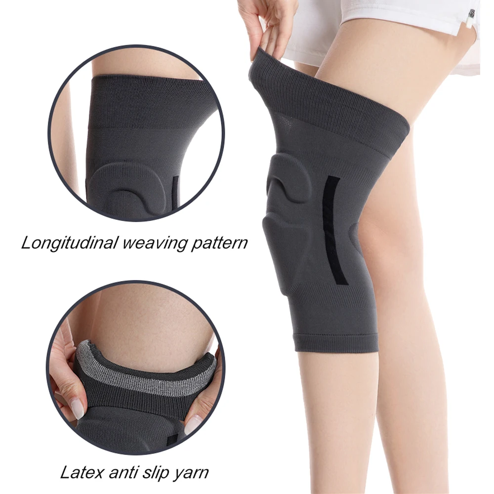 1 Pair Sports Knee Support Sleeves, Knee Brace with Patella Gel Pads, Knee Braces for Knee Pain Arthritis Meniscus Tear Relief