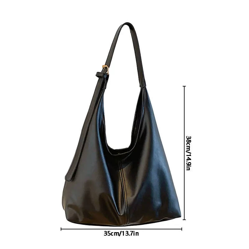 1pc Retro Commuter Texture Shoulder Bag Fashion Popular Temperament Underarm Bag Tote Bag