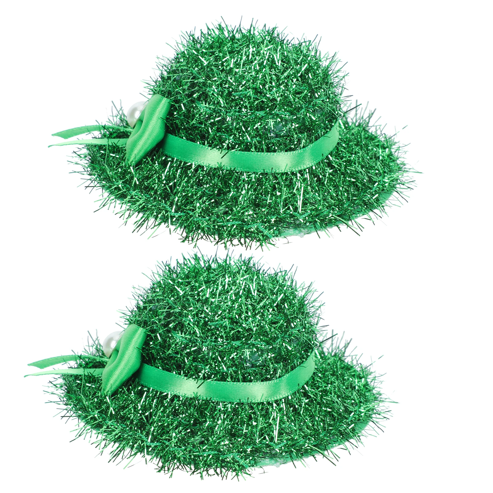 

2 Pcs Hat Hair Decor Hairpin Patrick Clip Festival Hair Decor Child Party Accessories Modeling Green Headwear